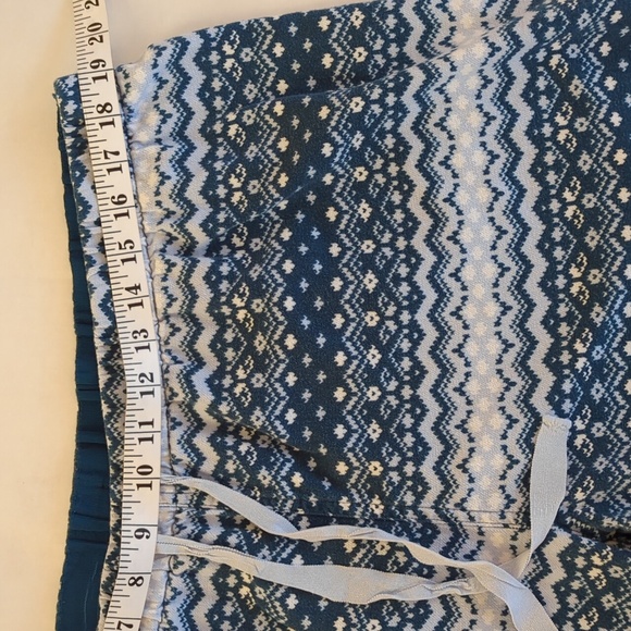 Lands' End Chevron Pull On Pajama Pants XL 18 Blue White - Picture 9 of 12